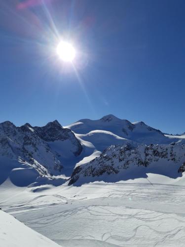 Haus Schranz durante el invierno