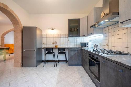 Η κουζίνα ή μικρή κουζίνα στο Nature and Comfort-Mountain-View House in Recoaro
