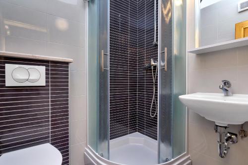 Koupelna v ubytování Apartmani Nikola