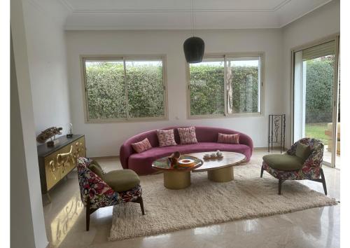 Posezení v ubytování Villa luxe avec piscine