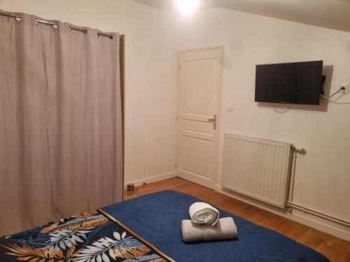 Postel nebo postele na pokoji v ubytování Summit GITE