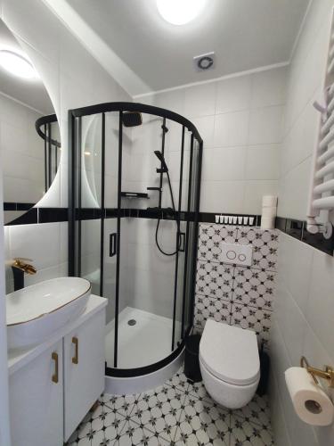 Koupelna v ubytování Tumski Apartments 24h self check-in