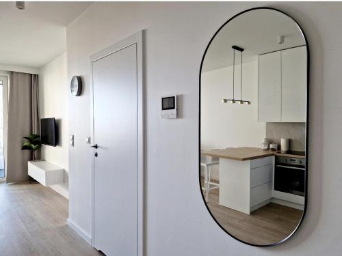 Kuchyň nebo kuchyňský kout v ubytování 5 min do Skweru! Baltic Sands Premium Apartments - Free Parking