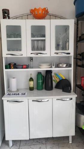 Dapur atau dapur kecil di Casa Matinhos Paraná