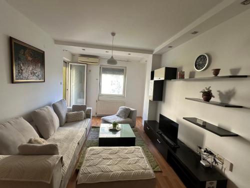 Χώρος καθιστικού στο Apartman Azra