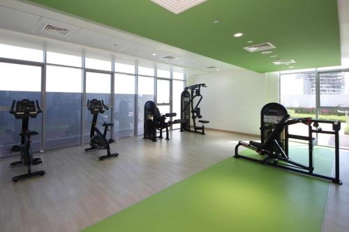 Fitness centrum a/nebo fitness zařízení v ubytování Aura Azizi - Downtown Jabel Ali by Golden Casa