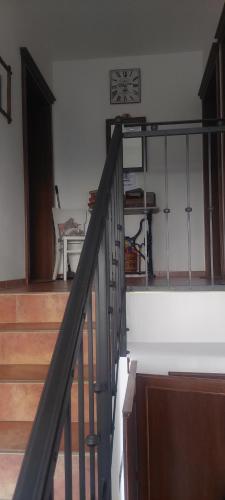 a staircase in a house with a stair case at Ubytování pod Pálavou in Horní Věstonice