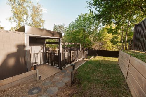 Taman di luar Mongolian Crafted Yurt with Private Spa and Spectacular Views