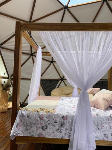 Ένα ή περισσότερα κρεβάτια σε δωμάτιο στο Glamping en Morelia