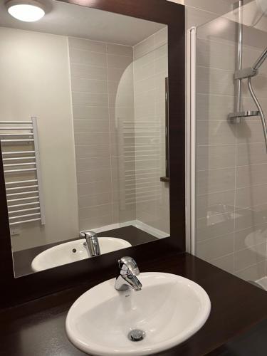 Phòng tắm tại Appartement 2 pièces Résidence les Fermes Emiguy Les Gets