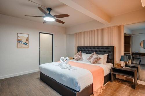 Postel nebo postele na pokoji v ubytování Serene Suite 3BR Pool Villa Chiang Mai