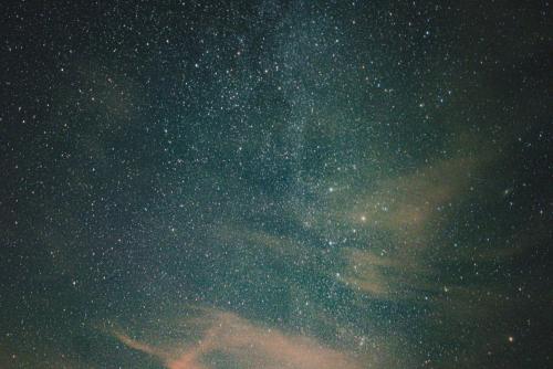 a starry night with a milky way at Dulan Tranquilo Hostel 台東都蘭晃輕鬆背包客棧 in Donghe