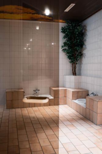 Bilik mandi di Ferienwohnung Weitblick 274