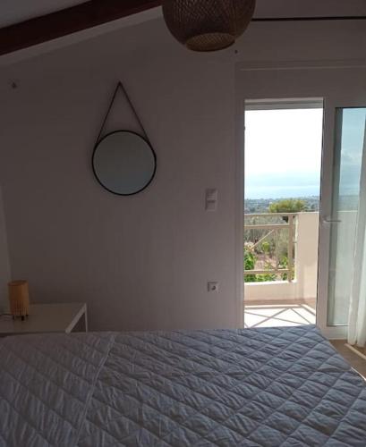 Katil atau katil-katil dalam bilik di Villa Gaia Greece