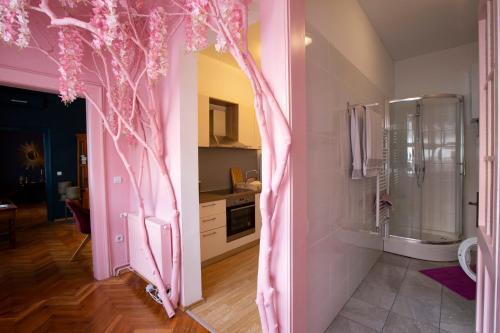 Ένα μπάνιο στο Fusion Apartments