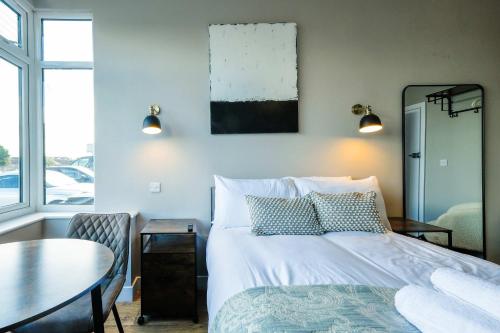 En eller flere senge i et værelse på The Willow studio 4