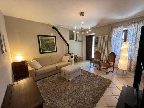 Coin salon dans l'établissement Gemma Fiorita Casa Vacanze