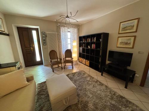 Coin salon dans l'établissement Gemma Fiorita Casa Vacanze