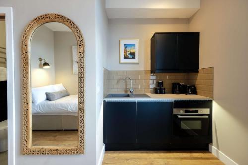 En eller flere senge i et værelse på The Willow studio 3