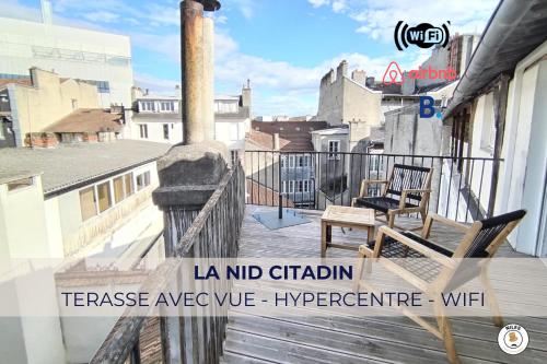 Le Nid Citadin - Ultra Calme - Terrasse avec Vue
