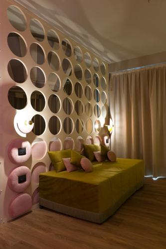 Katil atau katil-katil dalam bilik di Hotel La Gradisca