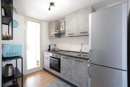 Küche/Küchenzeile in der Unterkunft HomyHome