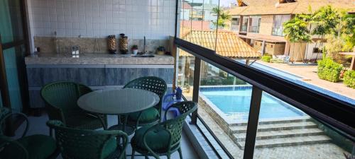 Bazén v ubytování Villas Borabora Apartamento Praia nebo v jeho okolí