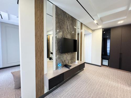 TV a/nebo společenská místnost v ubytování Residence Hotel Spa