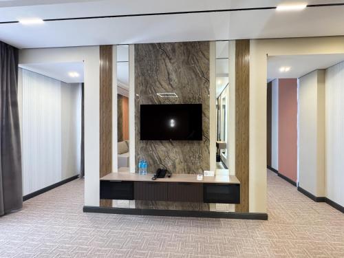 TV a/nebo společenská místnost v ubytování Residence Hotel Spa