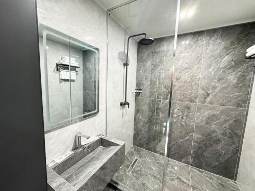 Ένα μπάνιο στο Residence Hotel Spa