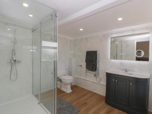 Koupelna v ubytování Singletree Cottage