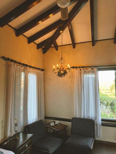 Χώρος καθιστικού στο Juliette Posada Boutique Ex Posada La Villa