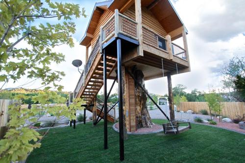 Un jardín fuera de The Treehouse
