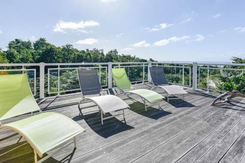 Balkoni atau teres di Villa-Coco