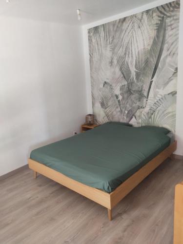 Ένα ή περισσότερα κρεβάτια σε δωμάτιο στο chambre nature