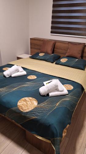 Postel nebo postele na pokoji v ubytování Apartments Green Beograd