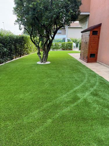 Zahrada ubytování Sandy Apartment