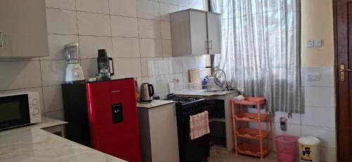 Η κουζίνα ή μικρή κουζίνα στο Entire two bedroom apartment no 1 in Dar es salaam