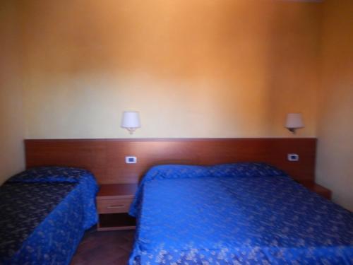 Postel nebo postele na pokoji v ubytování Albergo Dei Leoni
