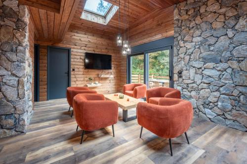 Chalet La Perle Verte, luxe, piscine, spa et sauna