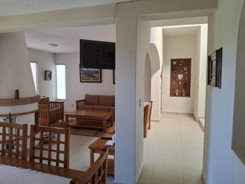 Posezení v ubytování Las casas de las flores