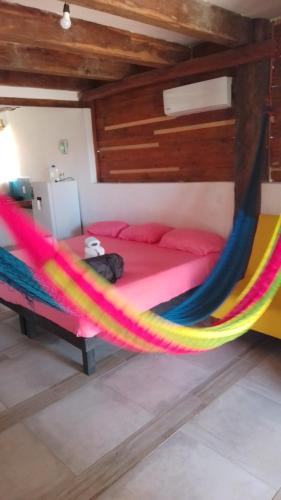 Posezení v ubytování Camping cabañas chelem