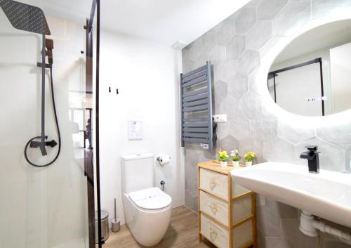 Koupelna v ubytování B2 Verdeguer - Cozy Loft close to the beach