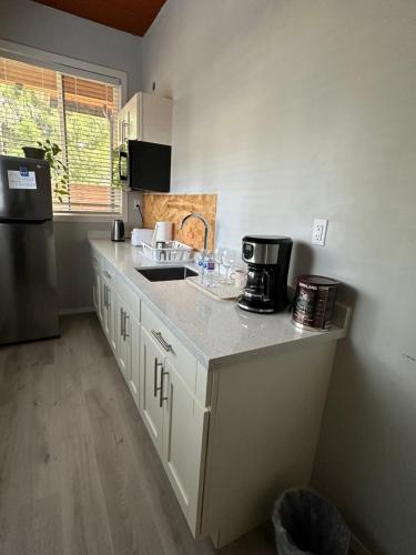 Dapur atau dapur kecil di 舒适大床套房