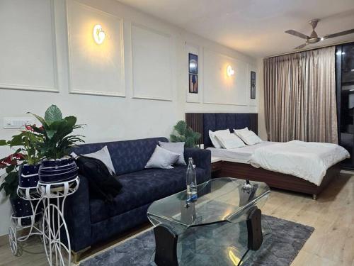 Posezení v ubytování The Blue Moon of Josephine