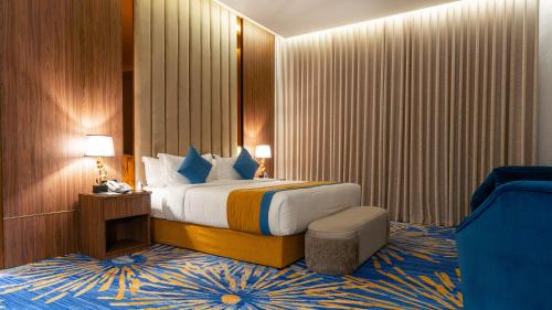 Katil atau katil-katil dalam bilik di Novo Hotel