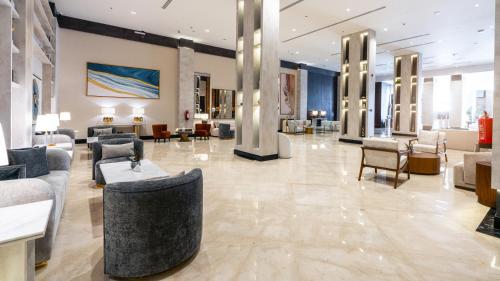 Ruang duduk di Novo Hotel