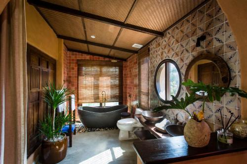 Zona de estar de Fish Lantern House An Bang beach