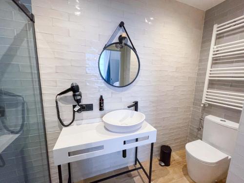 Ein Badezimmer in der Unterkunft Akla Hotel Badajoz