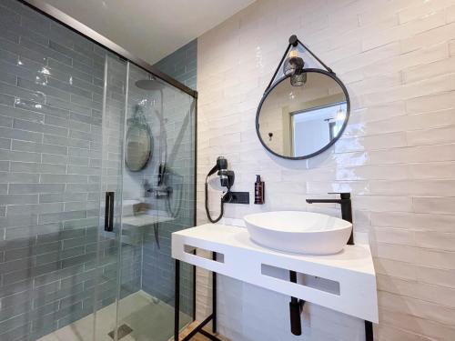 Ein Badezimmer in der Unterkunft Akla Hotel Badajoz